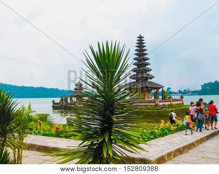Pura Ulan Danu Beratan Water Temple in Bali Indonesia.