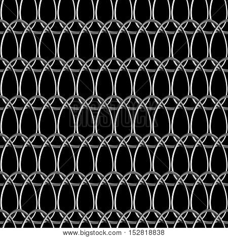 pattern from outline of eggs (3D image)