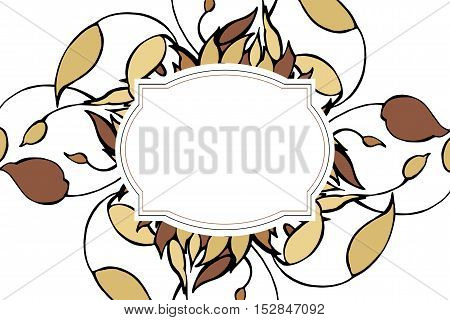 Pattern. Hand drawn graphic flowers on white background. Vintage delicate invitation