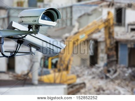 Cctv Camera Construction Site
