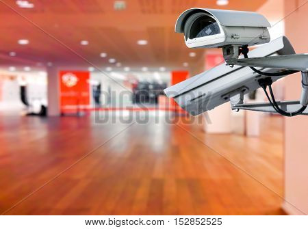 Cctv Camera Surveillance Shopping Center