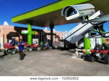 Cctv Camera Surveillance In Service Station