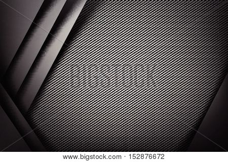 Abstract background dark and black carbon fiber vector illustration eps10