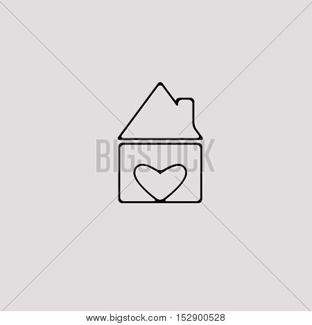 home icon home icon  on gray backgound
