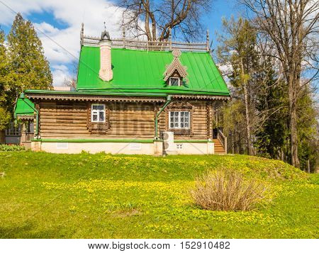 ABRAMTSEVO, RUSSIA - MAY 1, 2016: Memorial manor Abramtsevo artistic and literary museum-reserve. Summer cottage