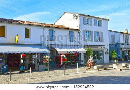 La Couarde sur Mer France - september 26 2016 : the picturesque village in autumn