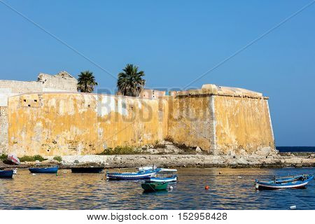 Bastion Conca 15th century waterfront fortifications in Trapani Sicily