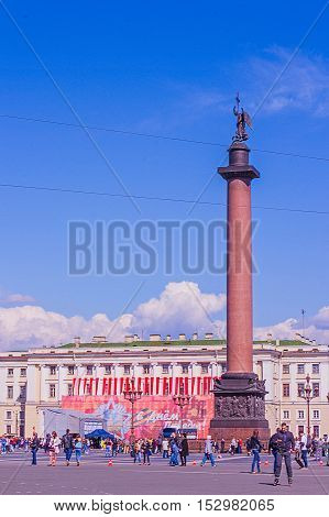 Walk through the city Saint Petersburg (Russia)