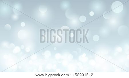 Abstract Background With Bokeh Effect In Light Blue