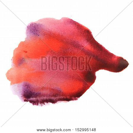 Watercolor raster colorful background, blot. Modern raster illustation
