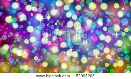 Abstract Background With Multicolored Bokeh Effect