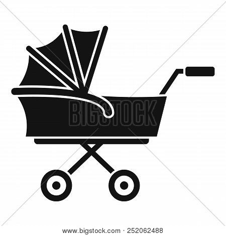 Kid Trolley Icon, Simple Style Illustration Web