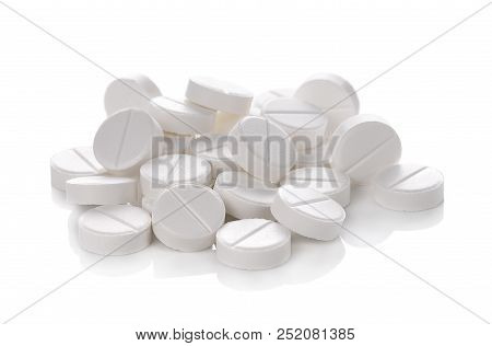 This Is Pills Isolated On White Background