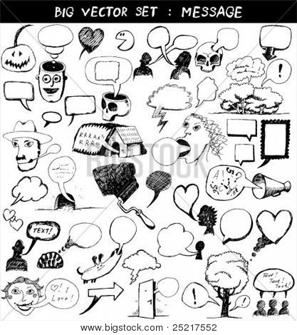 big vector set : message