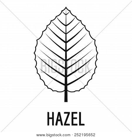 Hazel Leaf Icon. Simple Illustration Of Hazel Leaf  Icon For Web
