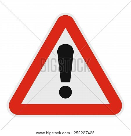 Exclamation Point Icon. Flat Illustration Of Exclamation Point  Icon For Web.