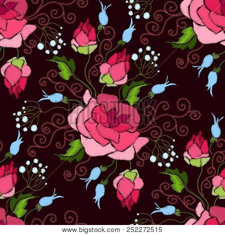 Fashion Floral Embroidery.