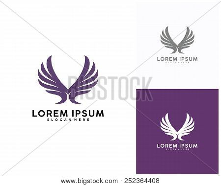 Wing Icon Logo Design Vector
