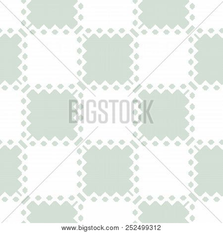 Retro Vintage Background. Vector Checkered Geometric Seamless Pattern With Staggered Squares, Repeat