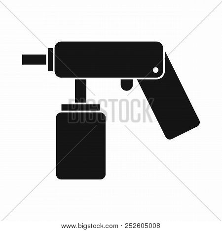 Spray Aerosol Can Bottle With A Nozzle Icon In Simple Style Isolated Illustration