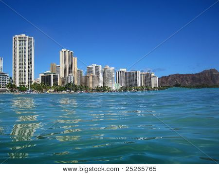 Hoteller på Waikiki Beach, Hawaii