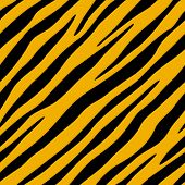 Tiger faldt. Vektor sømløse tapet