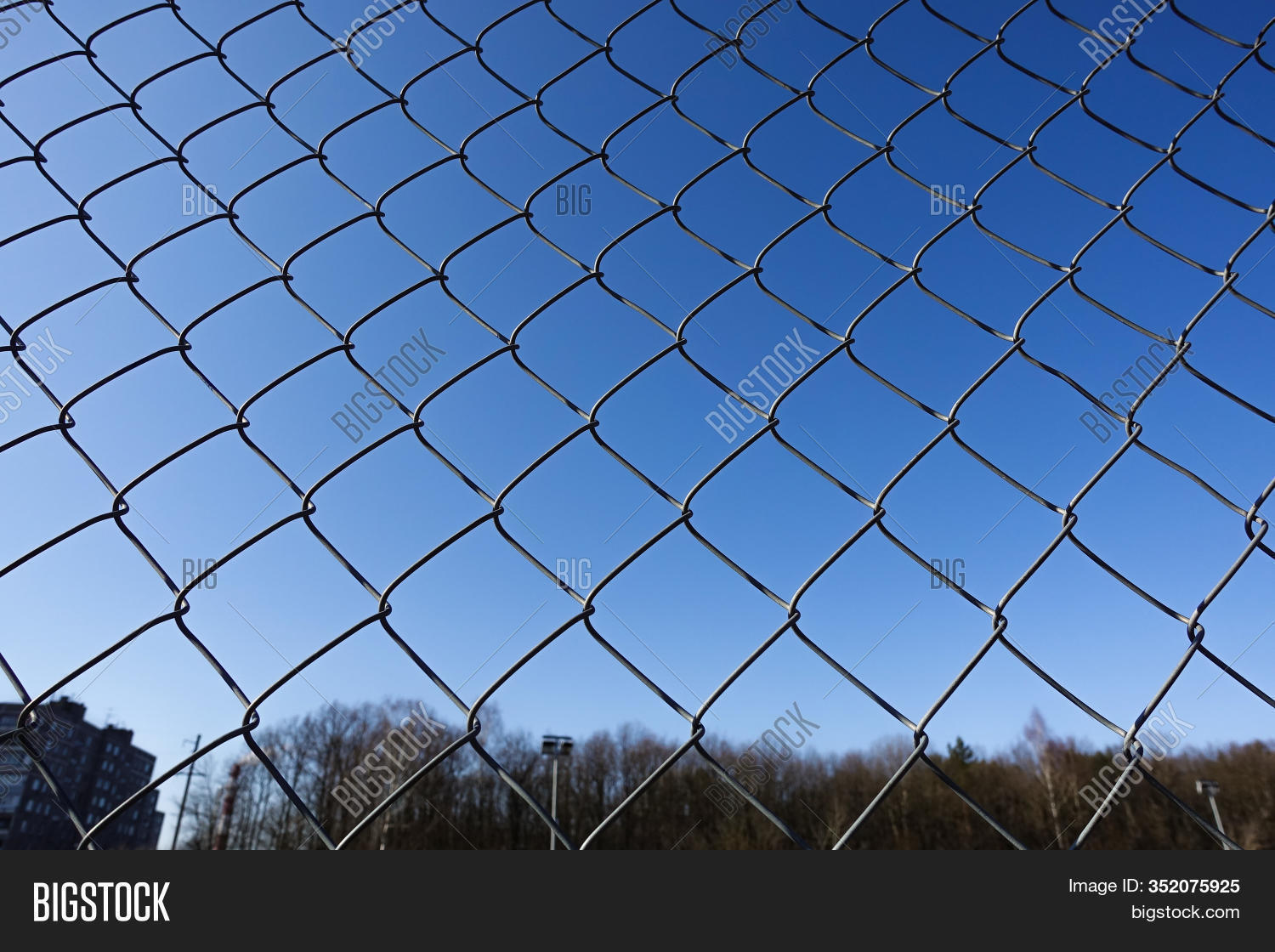 Metal Net Blue Sky, Image & Photo (Free Trial) Bigstock