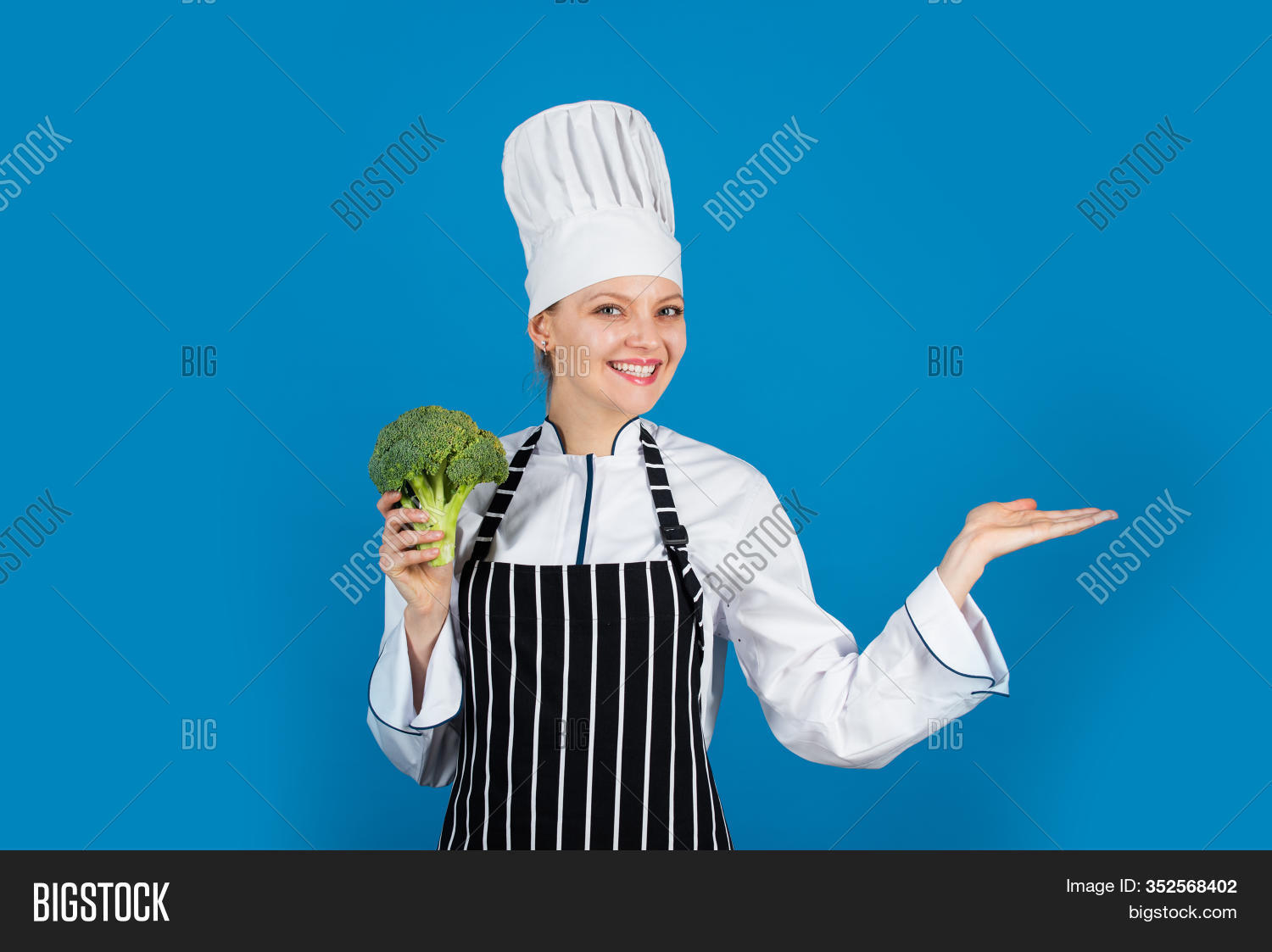 Woman Eating Broccoli Image & Photo (Free Trial) Bigstock
