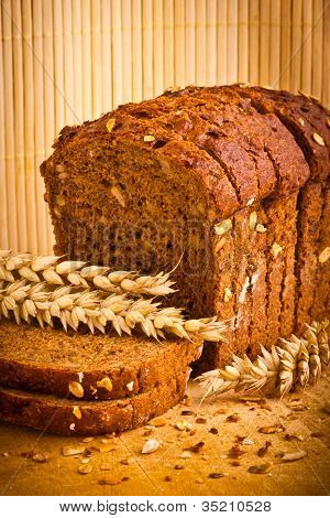 Delicious Wholemeal bagt brød med Rødhals