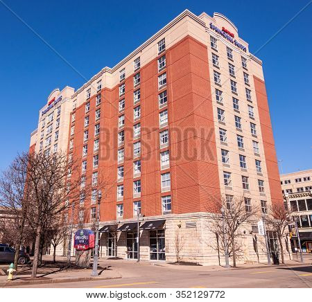 Pittsburgh, Pennsylvania, Usa 2/22/20 The Springhill Suites Marriott On Federal Street On The North 