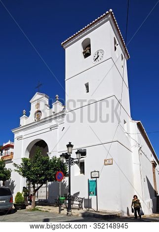 Monda, Spain - October 29, 2008 - Santiago Apostle Church In The Town Square (iglesia De Santiago Ap