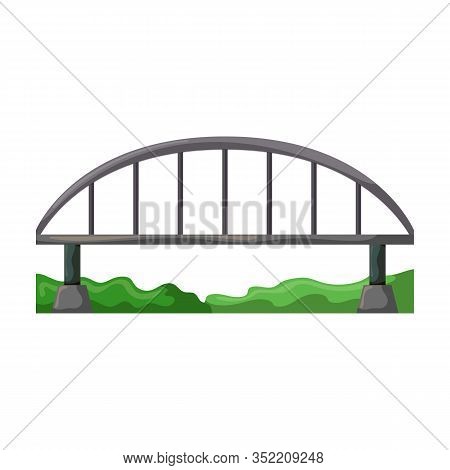 Bridge Vector Icon.cartoon Vector Icon Isolated On White Background Bridge.