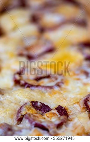 Pide Turkish Delight With Sucuk And Cheese