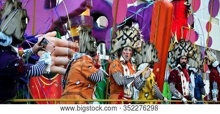 Carnival Of Cadiz Capital, Andalusia. Spain. Europe. February 23, 2020