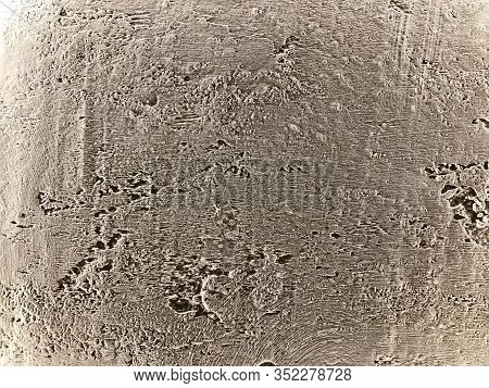 Close-up Of The Concrete Stone Surface. The Structure Of The Wall