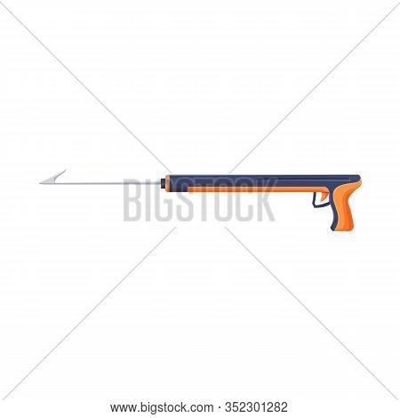Vector Design Of Harpoon And Diver Symbol. Web Element Of Harpoon And Dive Stock Vector Illustration