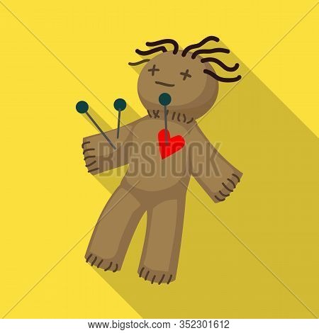 Isolated Object Of Voodoo And Doll Icon. Web Element Of Voodoo And Puppet Stock Symbol For Web.