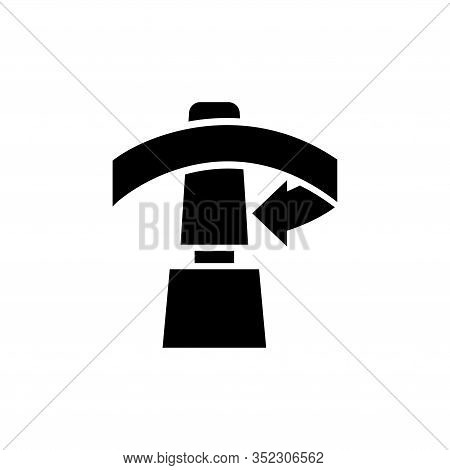 Opening Bottle, Unscrew Cap Of Tube. Flat Vector Icon Illustration. Simple Black Symbol On White Bac