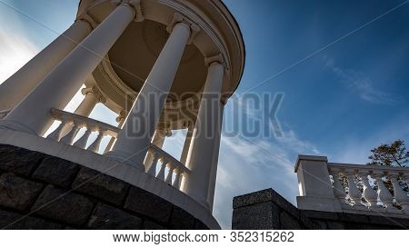 Bottom View Of The Rotunda On The Central Embankment Of Volgograd