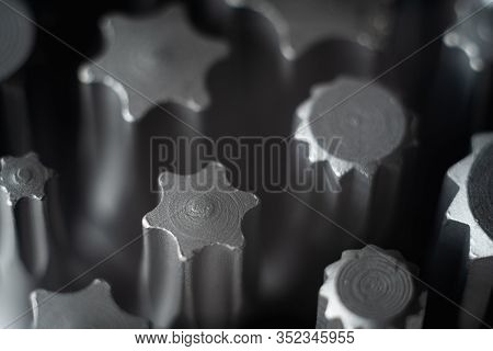 Background Pattern Of Professional Tools With Hex, Star And Spline Bits