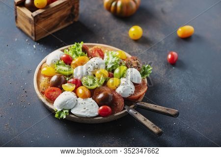 Healthy Salad With Mozzarella