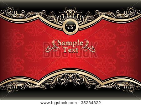Design del telaio oro vintage