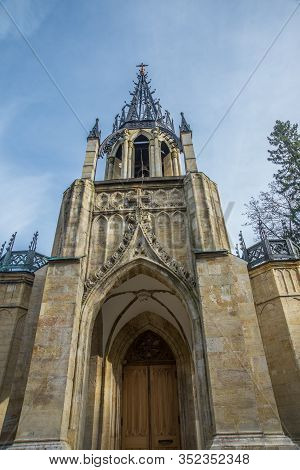 Saint Petersburg, Russia - May 16, 2018: Landscape With Beautiful View Of The Gothic Church Of Peter
