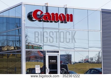 Mason - Circa February 2020: Canon Solutions Office. Canon Manufactures Photography, Imaging, And Op