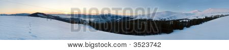 Sunrise bjerg Panorama