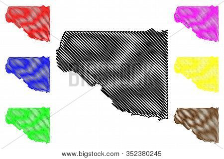 Gilpin County, Colorado (u.s. County, United States Of America,usa, U.s., Us) Map Vector Illustratio