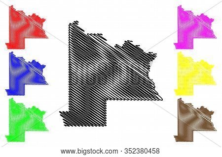 Gunnison County, Colorado (u.s. County, United States Of America,usa, U.s., Us) Map Vector Illustrat