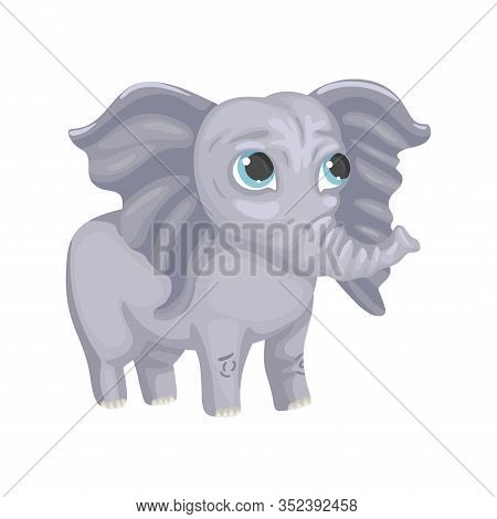 Cute Baby Elephant Vector Photo Free Trial Bigstock