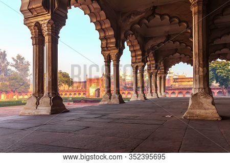 Diwan-i-aam, Hall Of Public Audience In Agra Fort, India