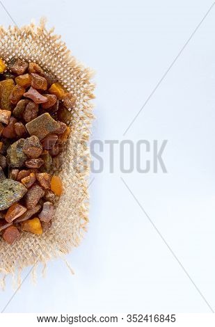 Little Pieces Of Amber In A Pouch